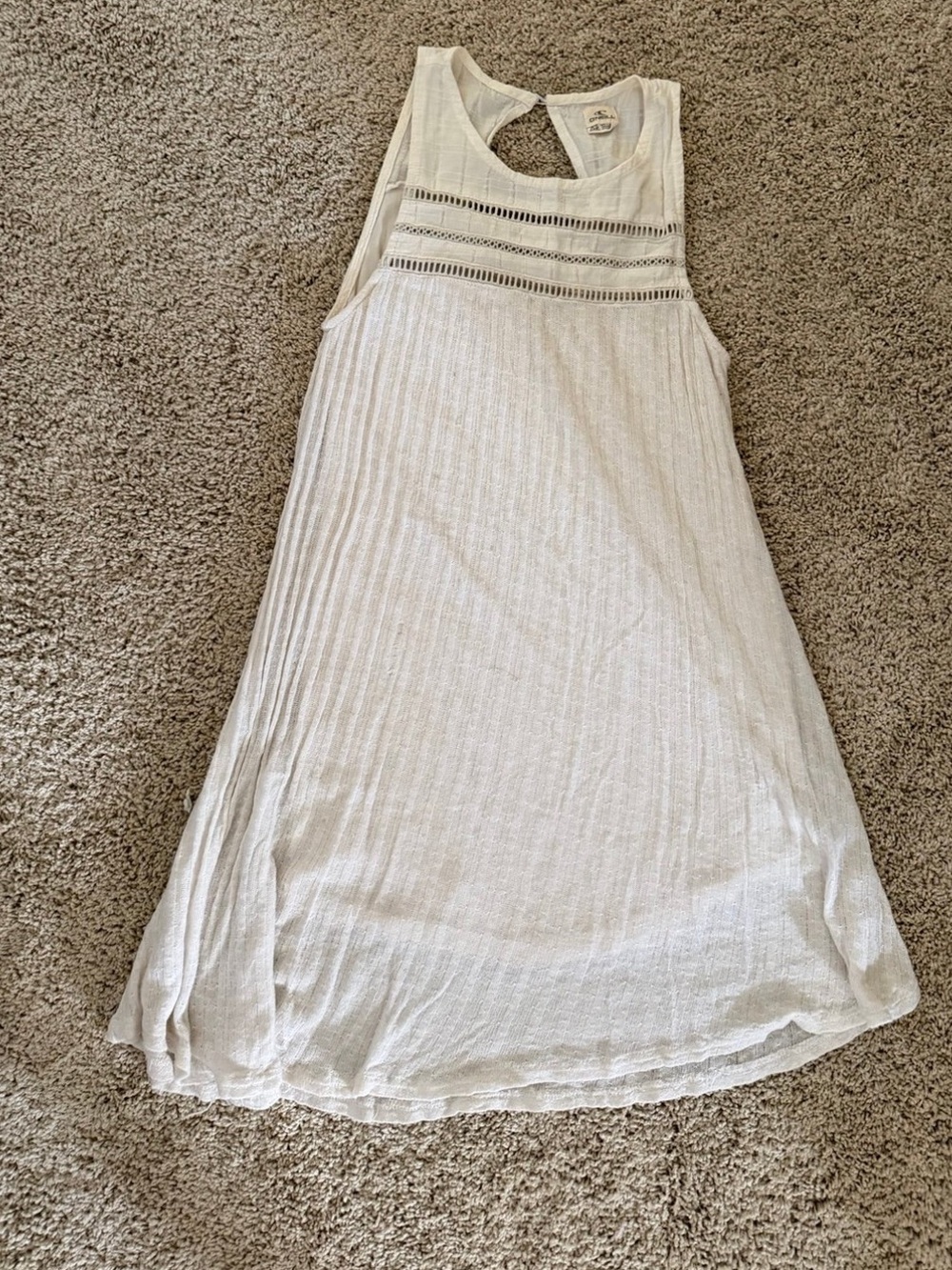 Lightweight White Sleeveless Summer Dress